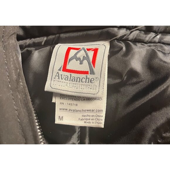 Avalanche Womens Ski Bib Pants Medium black Insulated Snow Sledding - Picture 3 of 16